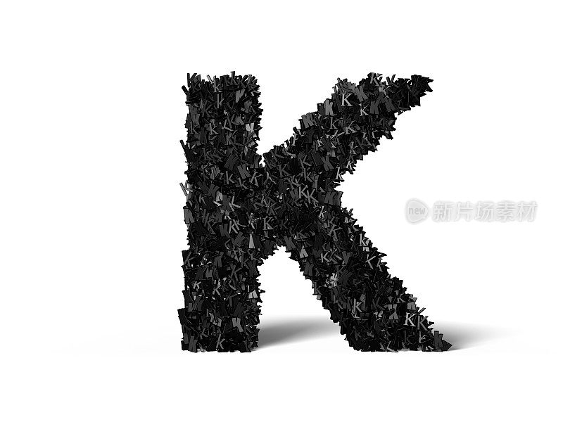 大写字母K -由K组成